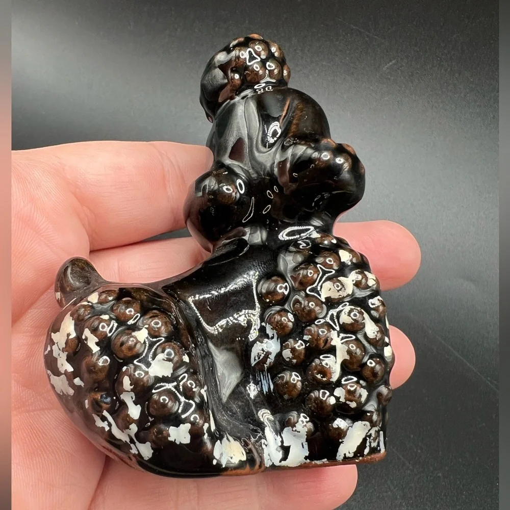 Redware Japan ceramic poodle MCM